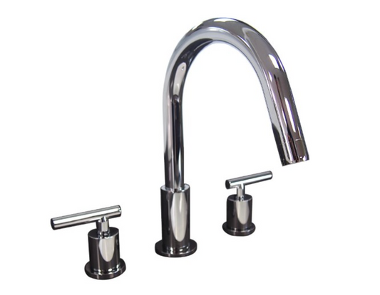 8' Widespread 2-Handle Bathroom faucet in Chrome