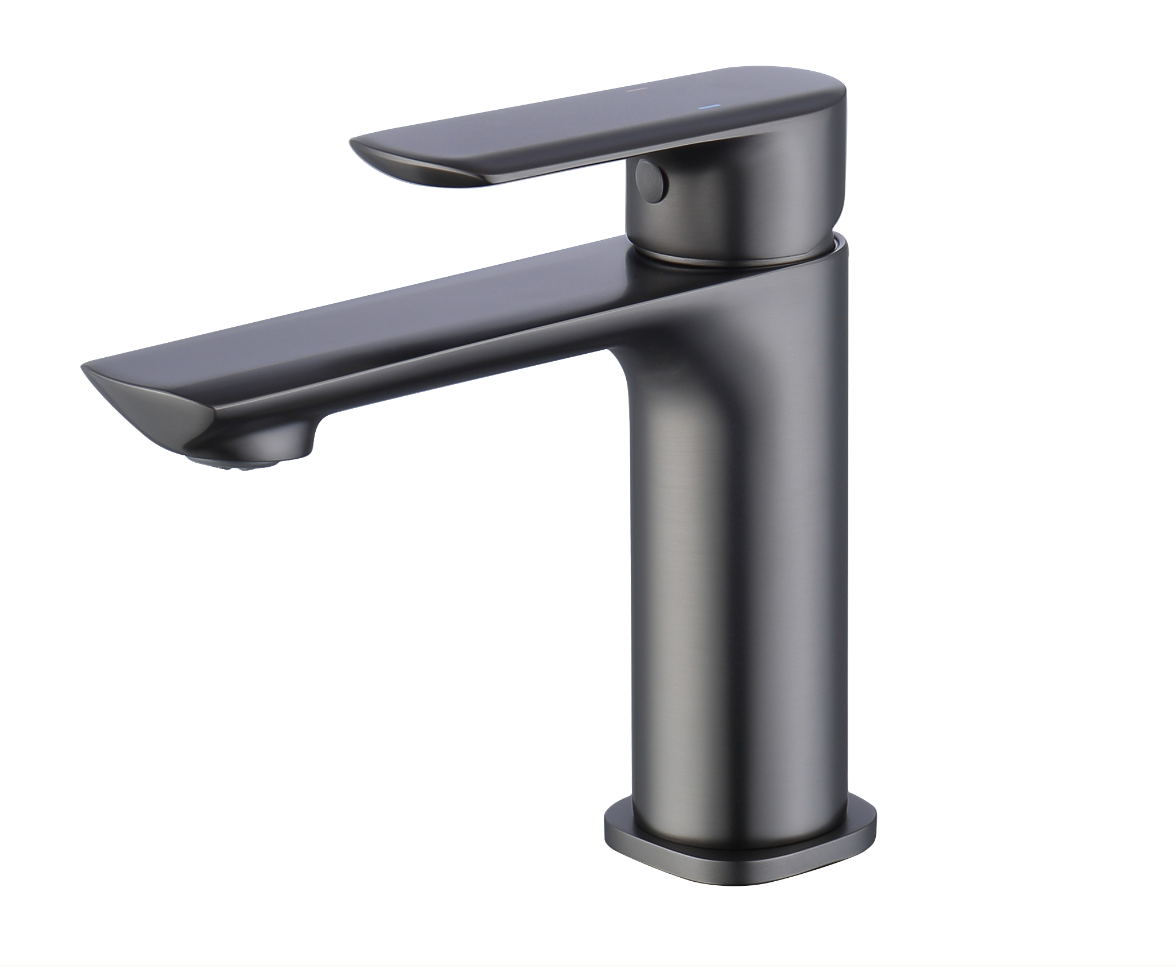 Single Handle Bathroom Faucet Gun Metal Black