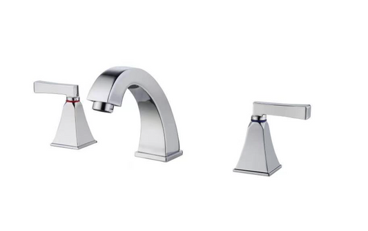 3 Holes Bathroom faucet Chrome