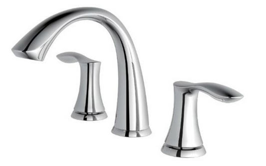 Double Handle 8" Wide-Spread Bathroom Faucet Chrome