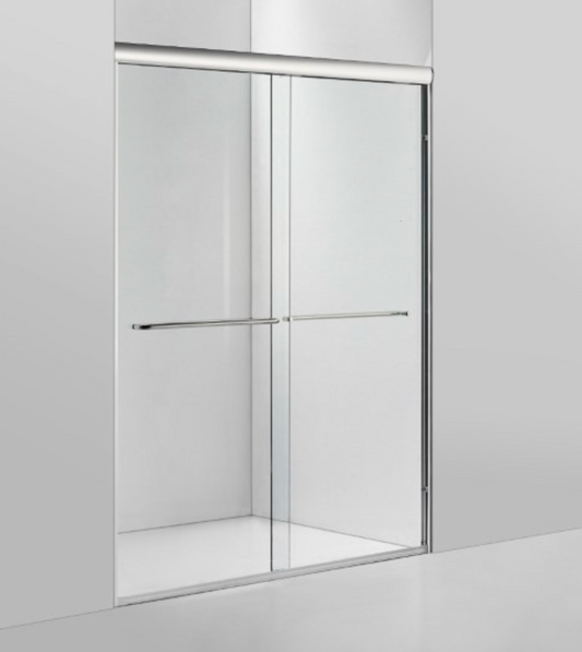 GLASS BYPASS SHOWER DOOR CHROME