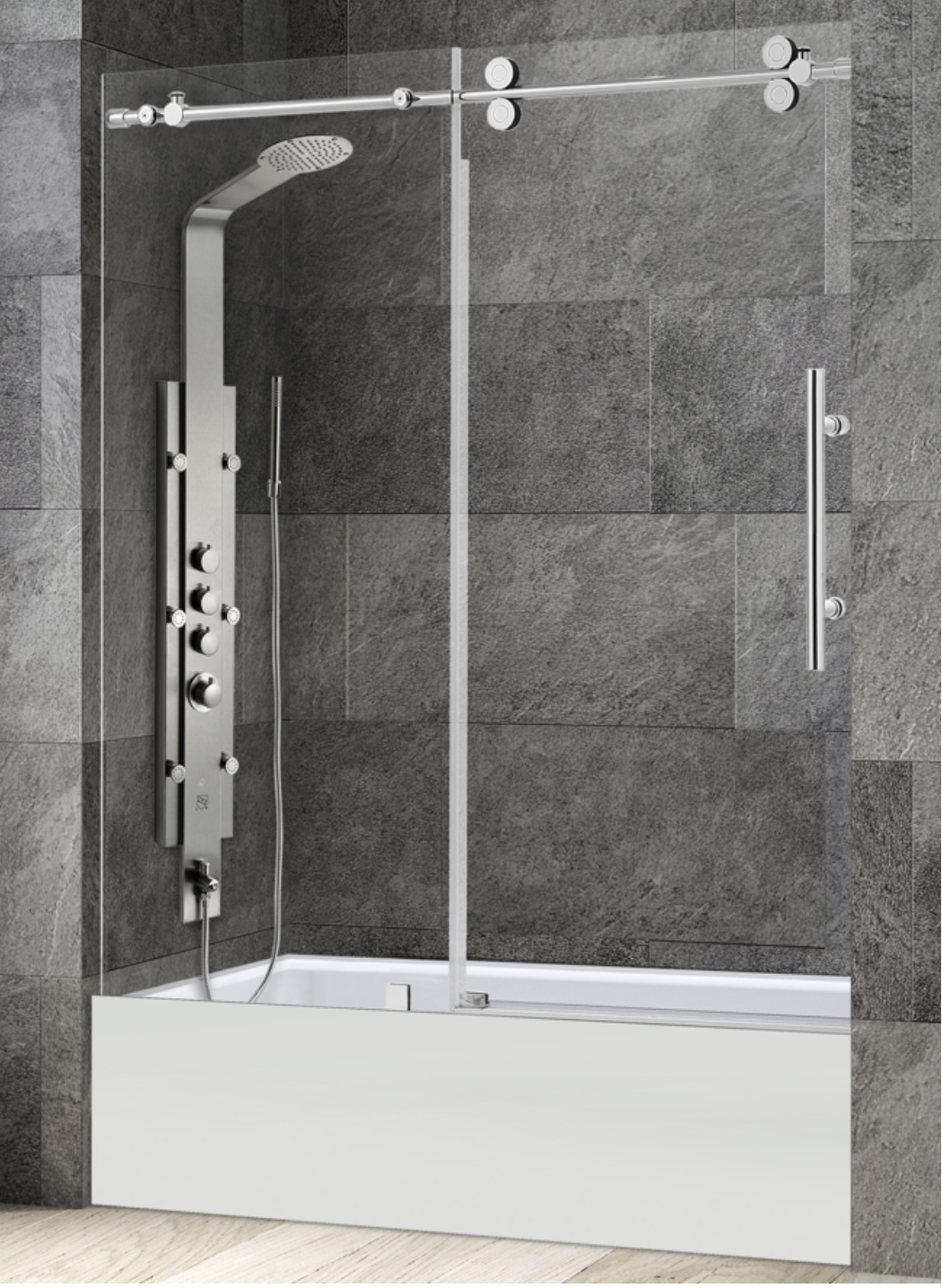 GLASS FRAMELESS SHOWER DOOR