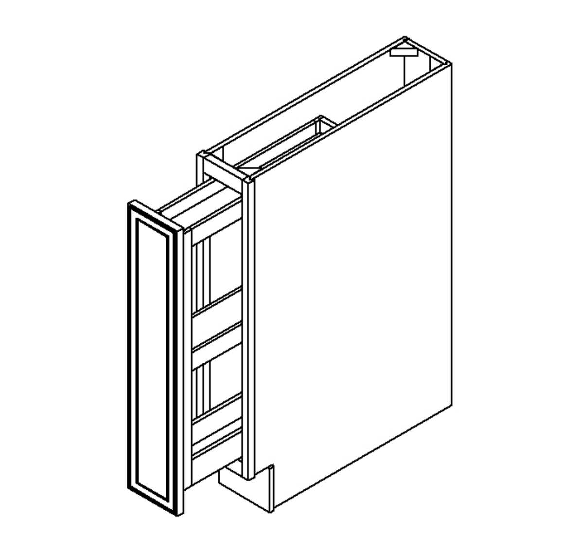 SPICE RACK/PULL OUT 06' (NOT SOFTCLOSE)